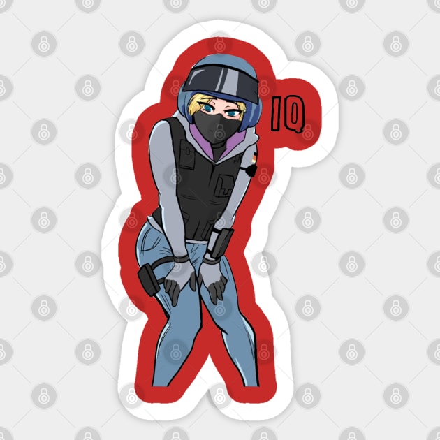 Rainbow Six Siege Girl IQ Sticker by three.gu